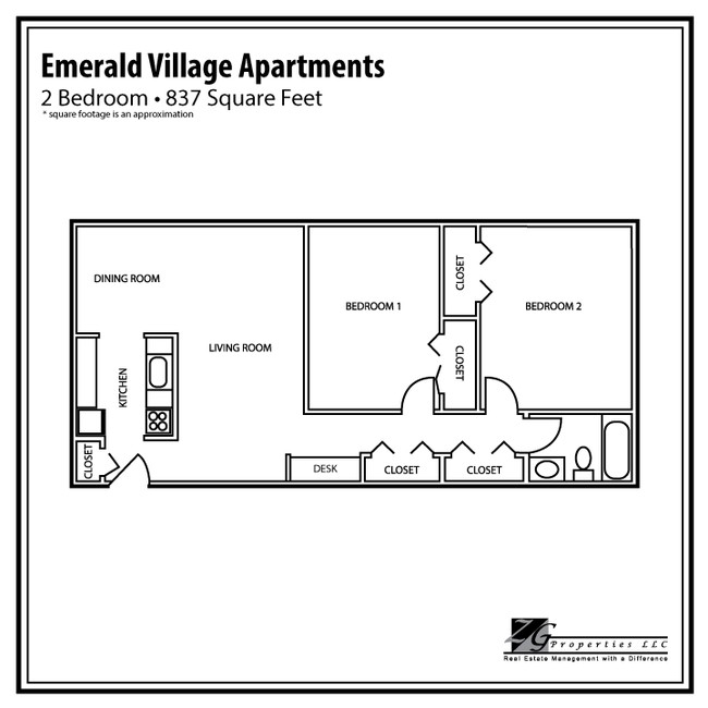 Floorplan - Emerald Village Apartments