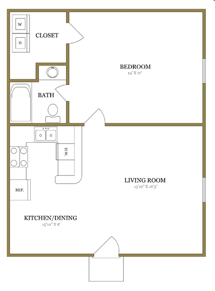 1BR/1BA - Cross Creek