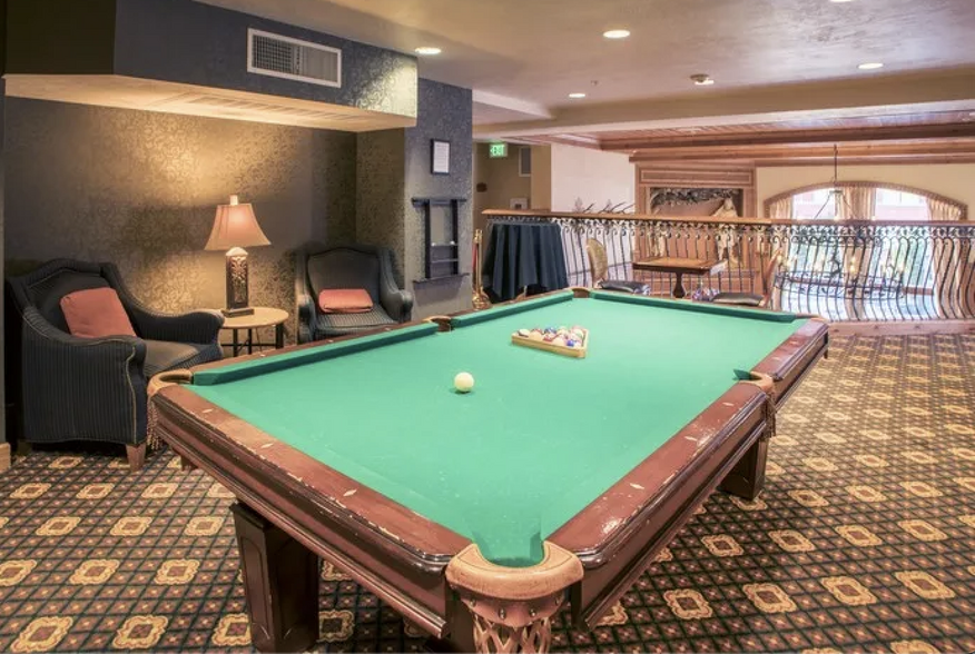 Community pool table - 840 Bigler Ln