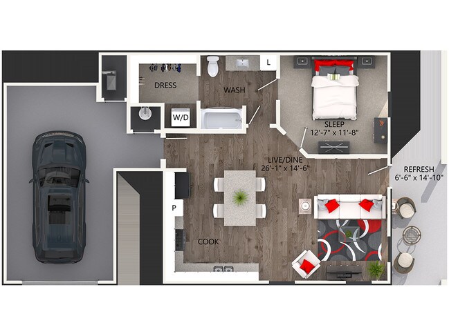 Floorplan - Reatta Ranch Apartments