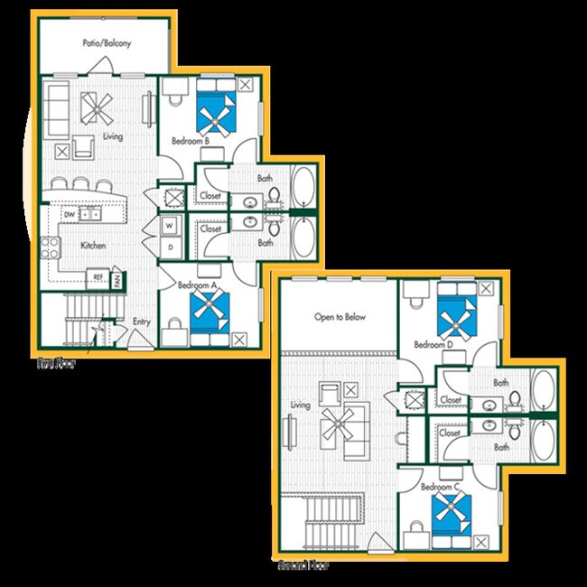 Floorplan - Domain at Waco- STUDENT LIVING