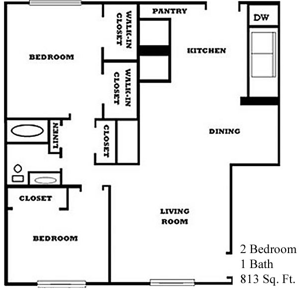 2BR/1BA - Crystal Ridge