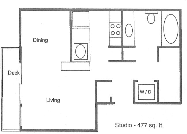 Studio - Capitol Steps Apartments