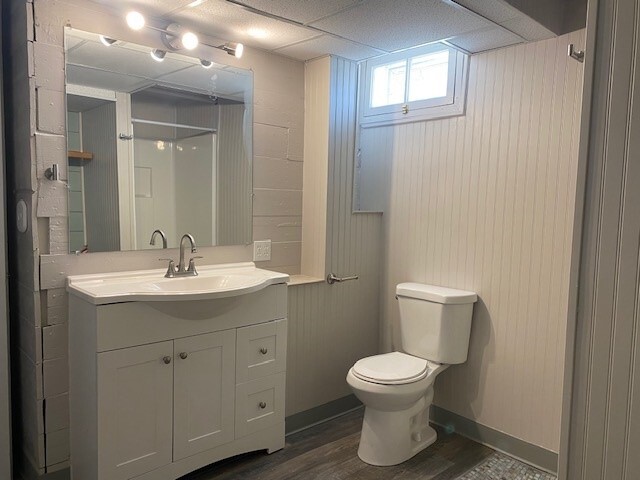 Downstairs 3/4 bath w/ Laundry Hookups - 1104 10th St