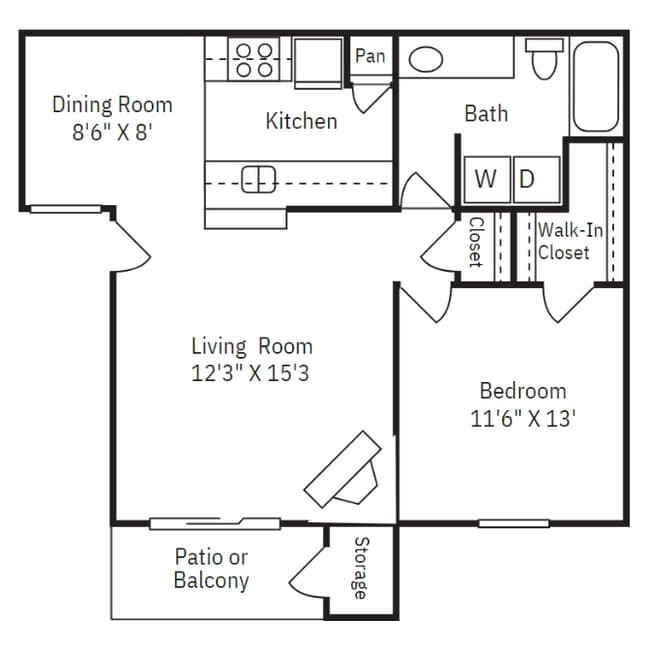 Floorplan - Brixton McKinney Apartments