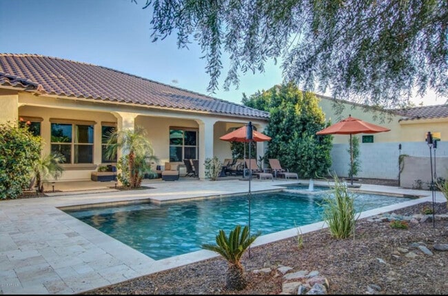 Heated, Saltwater pool with jacuzzi and handicap chair lift - 20892 W Eastview Way