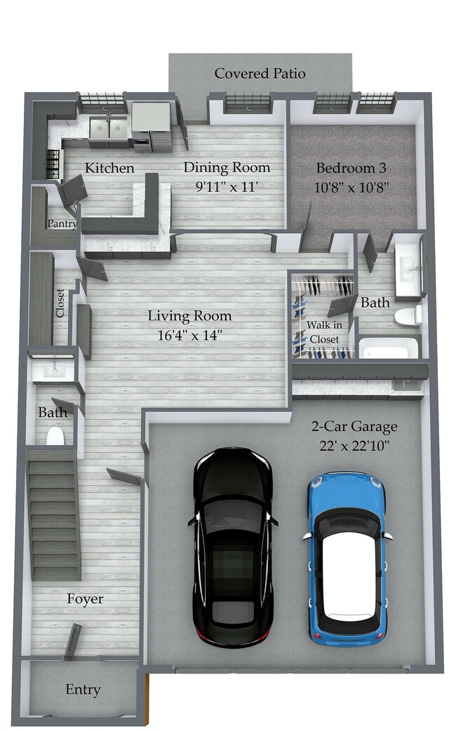 Floorplan A Louetta First Floor Magnolia - Louetta Creek