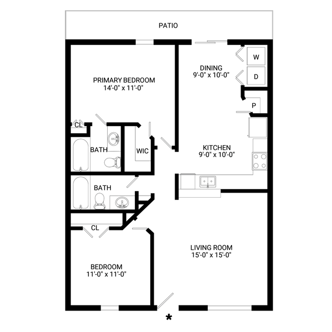 Floorplan - Villas on 517