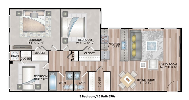 Floorplan - Maplewood Apartments