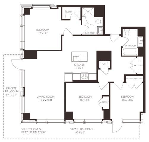 Floorplan - VIA Seaport Residences