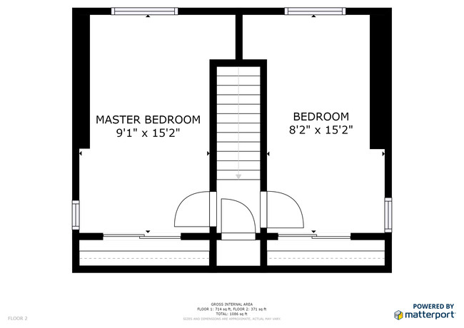 Upper Level Floor Plan - 629 Storrs Rd