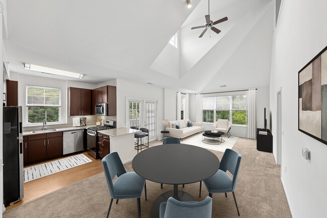 Updated Finishes kitchen, dining, and living room - Avalon Bloomingdale