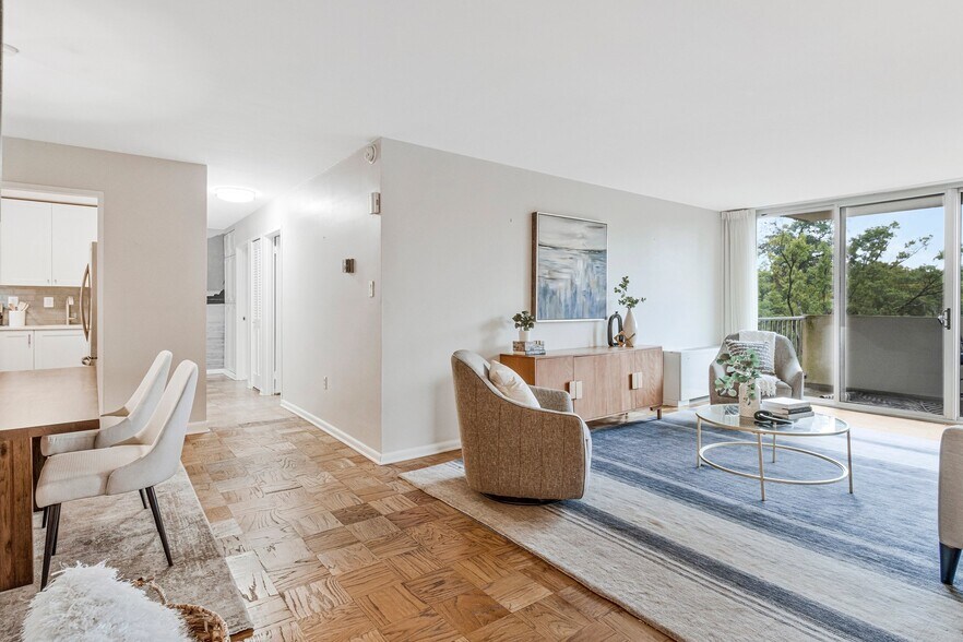 Hallway to bedrooms - 2939 Van Ness St NW