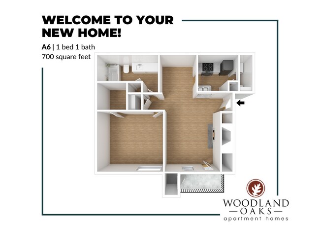 A6 Floor Plan - Woodland Oaks