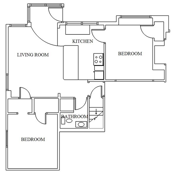 Floor plan - 804 E 8th St