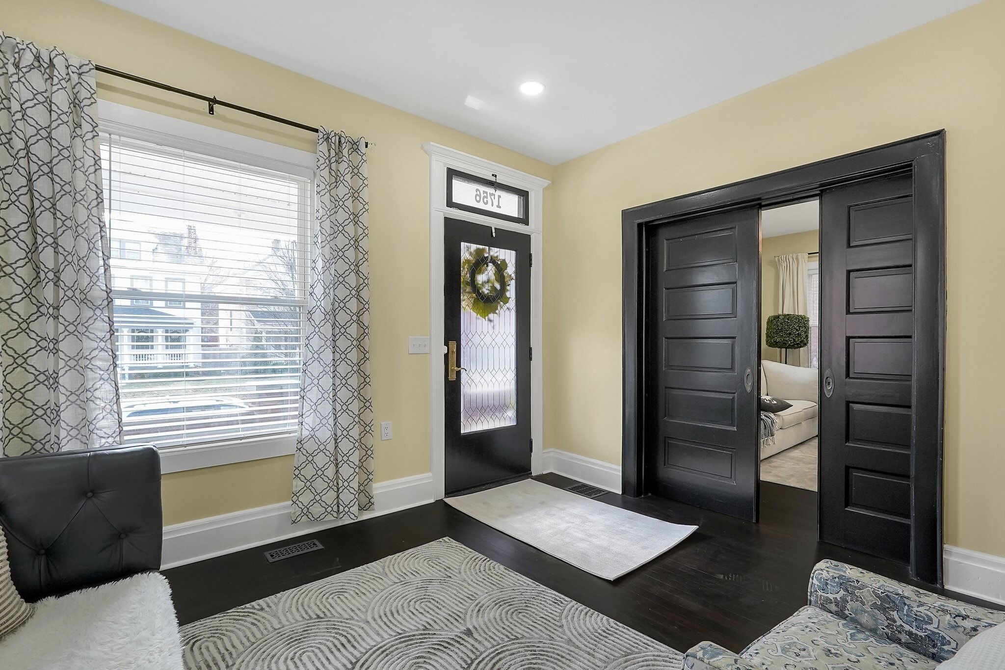 Living rm with pocket doors... - 1756 Oak St