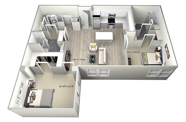 Floorplan - 735 Truman Apartments