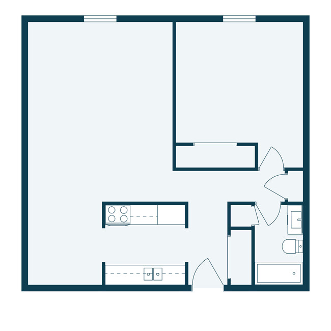 Floorplan - Hawn Apartments