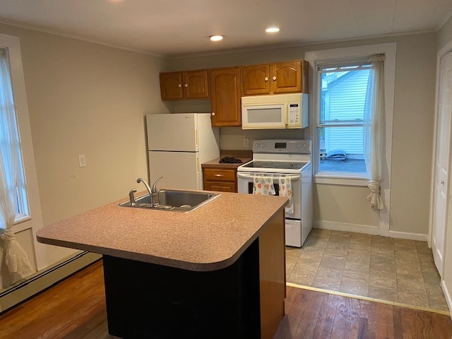 Kitchen with large island - 309 Clinton St