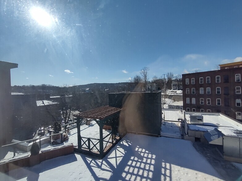 looks out on the deck - 132 Main St