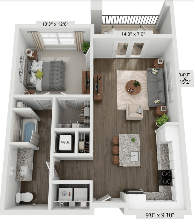 Floorplan - Meridian at Rogers Branch