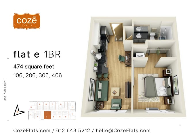 Floorplan - Coze Flats