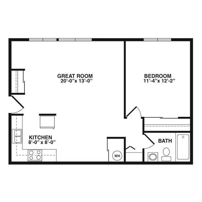 1BR/1BA - Raintree West Apartments