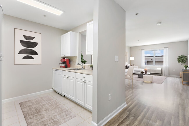 One Bedroom Apartment - Kitchen - Edgewater Towne Center Apartments