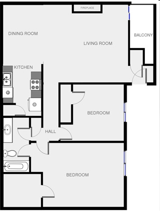 2BR/1BA - Pine Valley Apartments