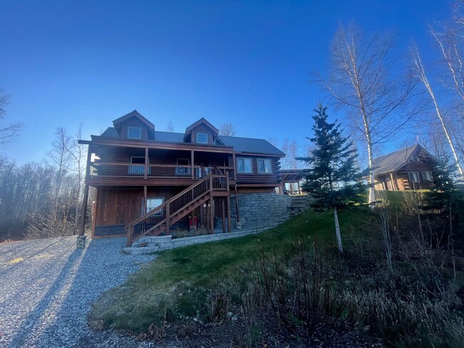 Building Photo - Amazing custom built Alaskan Log home across from Rainbow Lake!  Fully Furnished!