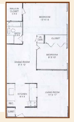 2BR/1BA - Woodcreek Manor Apartments