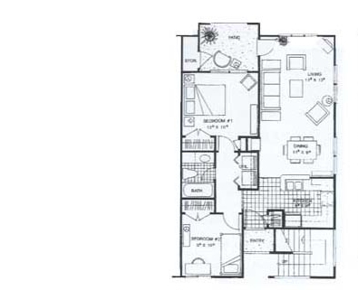 2BR/1BA - Avonlea Apartments