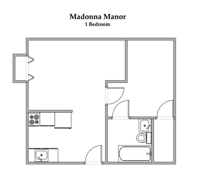 1BR/1BA - Madonna Manor Apartments