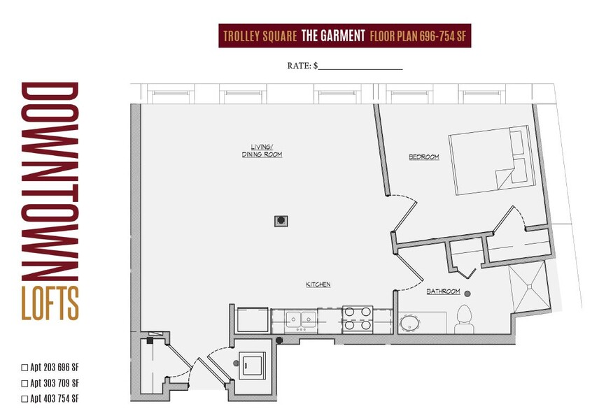 Garment Floor Plan - Downtown Lofts