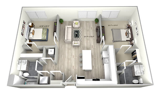 Floorplan - 735 Truman Apartments