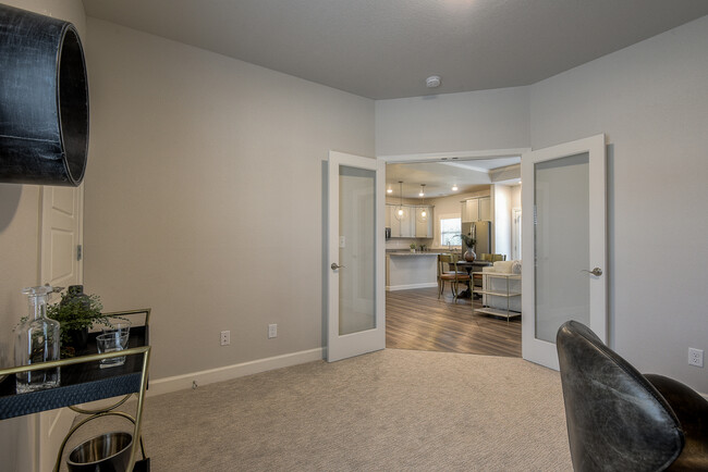 Spare Bedroom/Transitional Room Off Great Room/Living Area w/Glass Front French Doors - 9727 Montclaire Dr