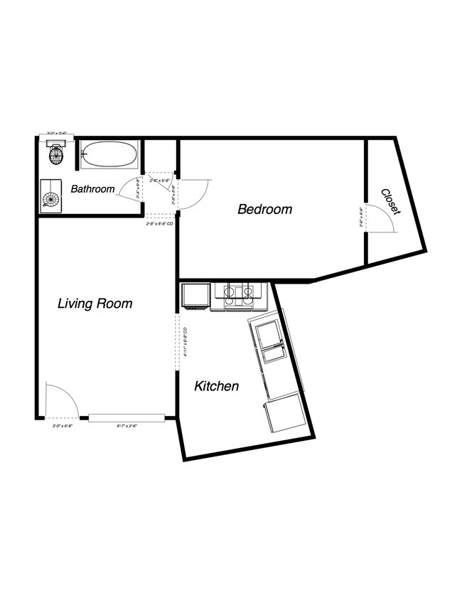 Floorplan - Benson Apartments