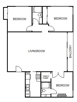 3BR/2BA - The Square