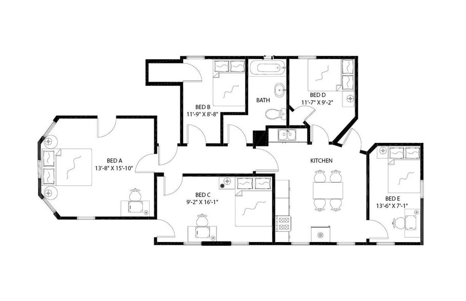 Building Photo - Room in Shared 5 bed/1 bath home