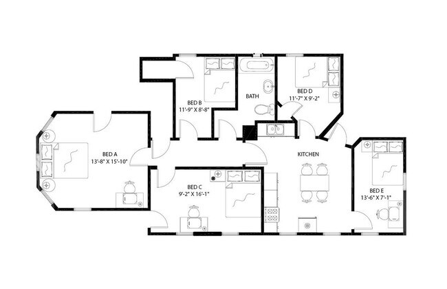 Building Photo - Room in Shared 5 bed/1 bath home