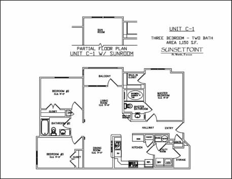 Unit C-1 - Sunset Pointe Apartments