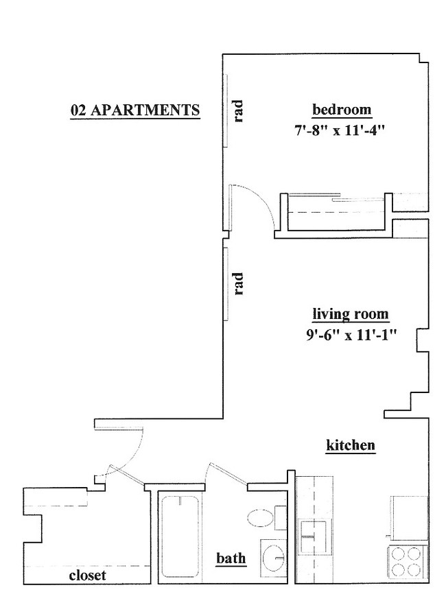 Floorplan - Jones Street Apartments LLC.