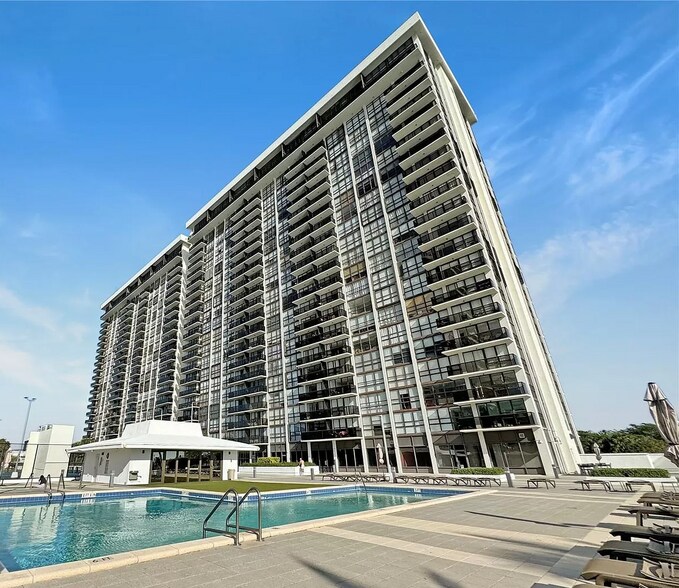 Back side of Charter Club from the pool - 600 NE 36th St