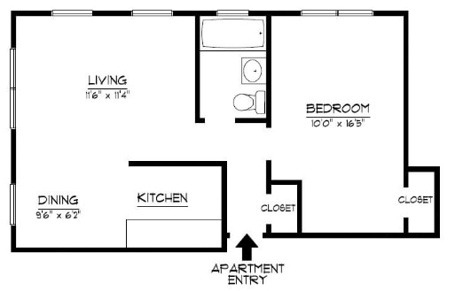 1BR/1BA - Argyle Court