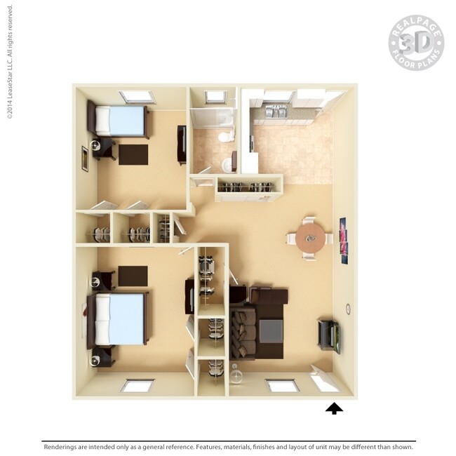 Floorplan - Villager Apartments