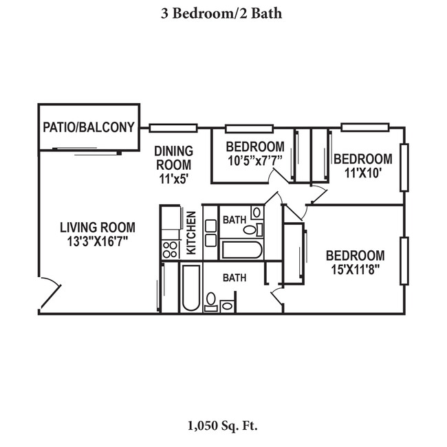 Floorplan - Sharondale Woods Apartments