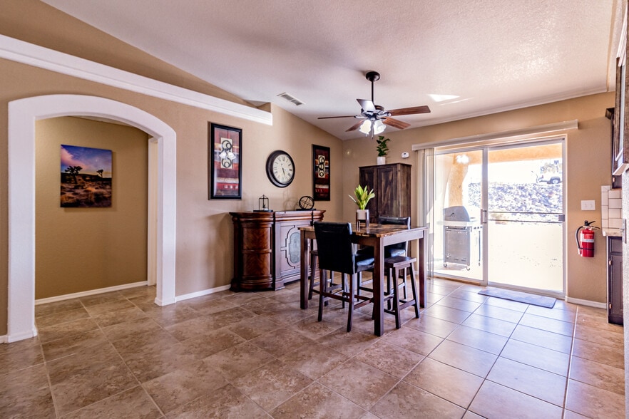 Dining area with Hutch next to slider - 2950 Cisco Dr N