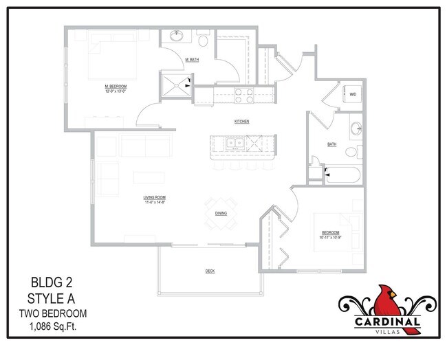 Building Photo - Spacious 2-Bedroom/2-Bath (1st floor, but patio is elevated) unit 108, available 8/1/2026