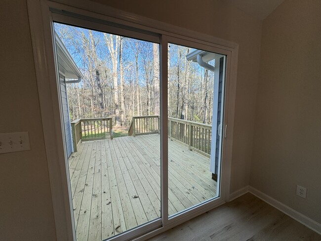 Sliding door from dining to back deck - 8017 Pine Oak Rd