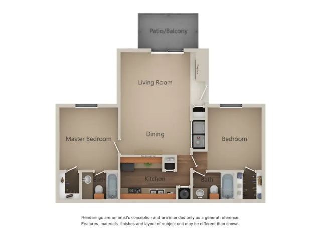 Floorplan - South Meadows Apartments